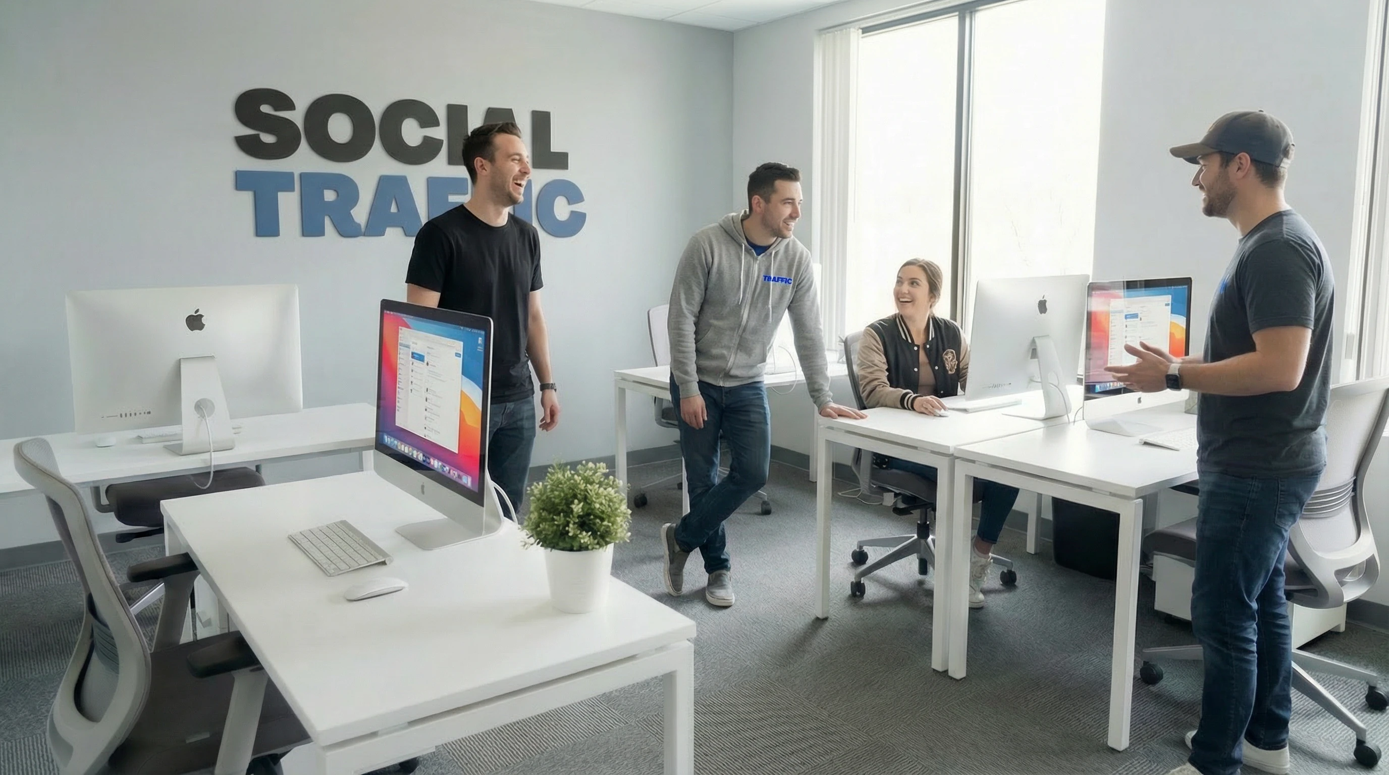 Social Traffic team at work