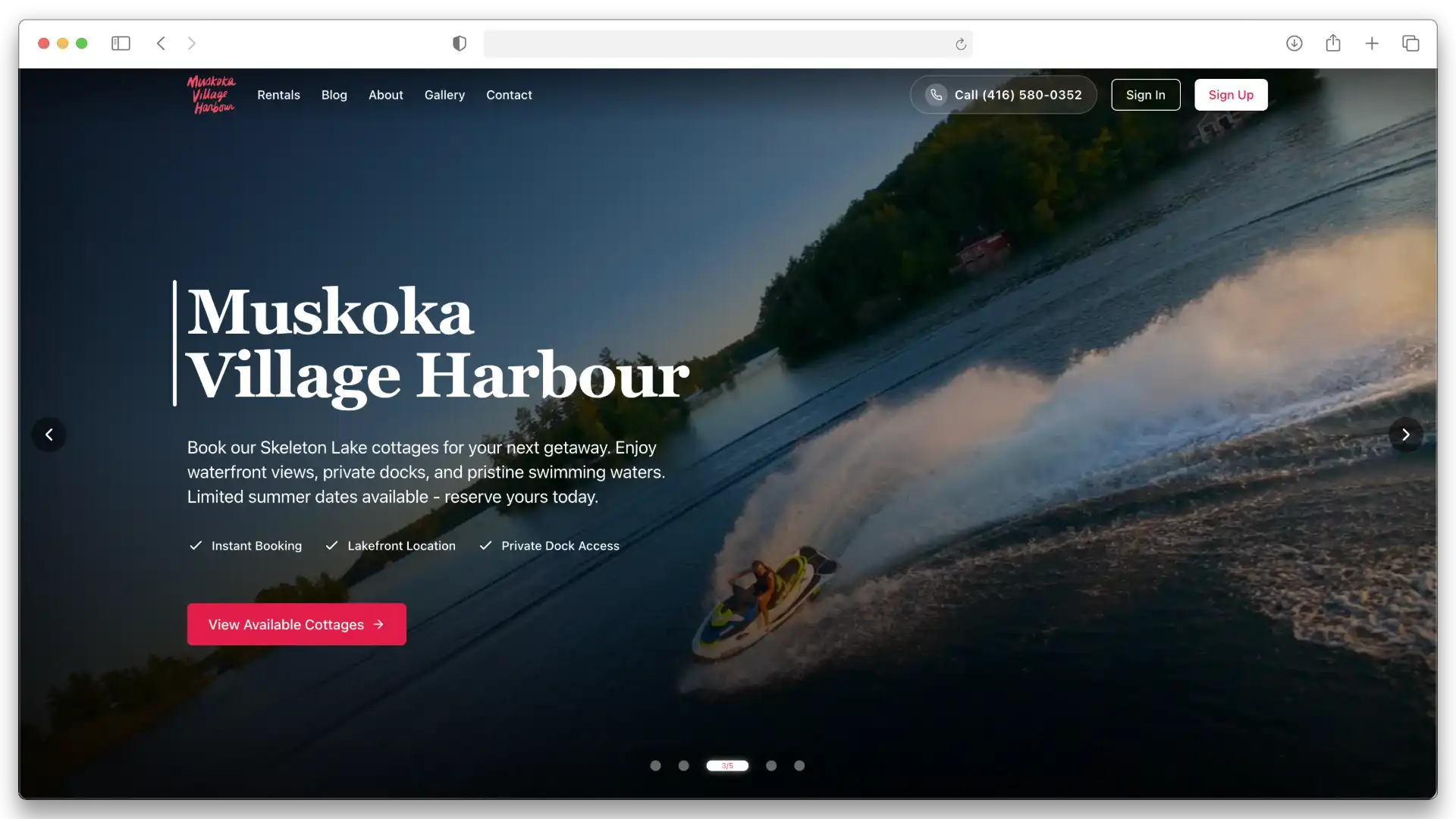 Muskoka Village Harbour - Cottage Rental Platform
